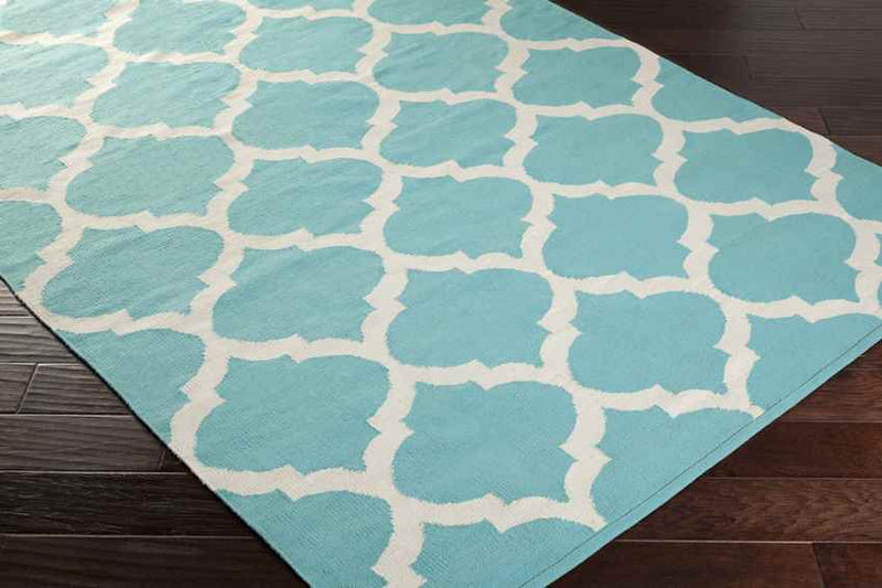 Zeddam Modern Aqua Area Rug