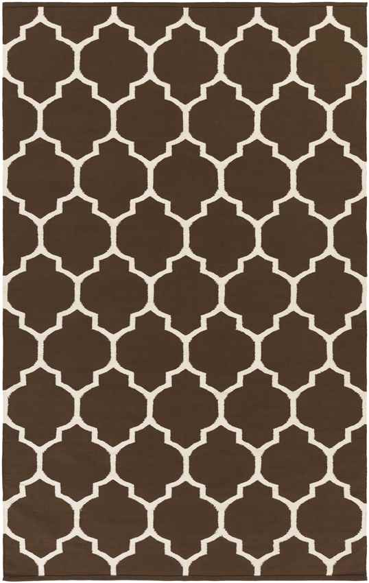 Zelhem Modern Dark Brown Area Rug