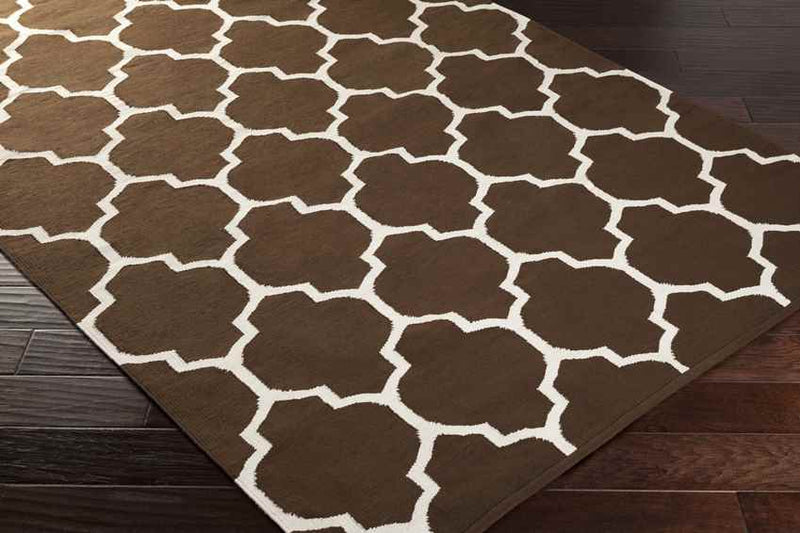 Zelhem Modern Dark Brown Area Rug