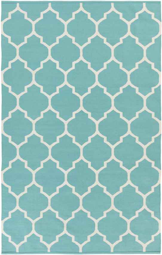 Zelhem Modern Aqua Area Rug