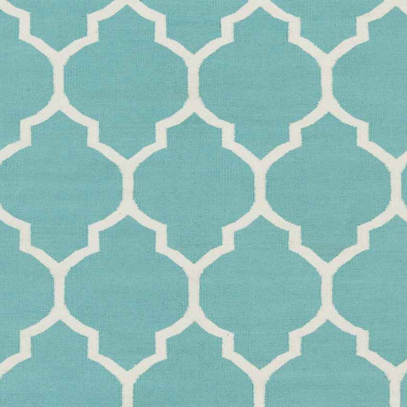 Zelhem Modern Aqua Area Rug