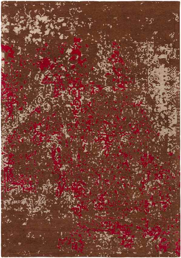 Coalville Modern Dark Red Area Rug