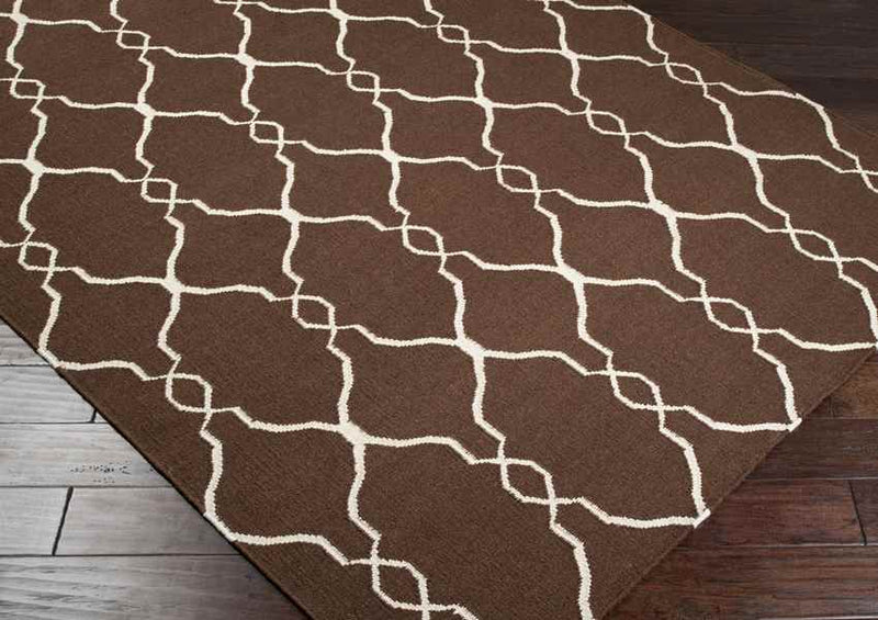 Hendon Modern Dark Brown Area Rug