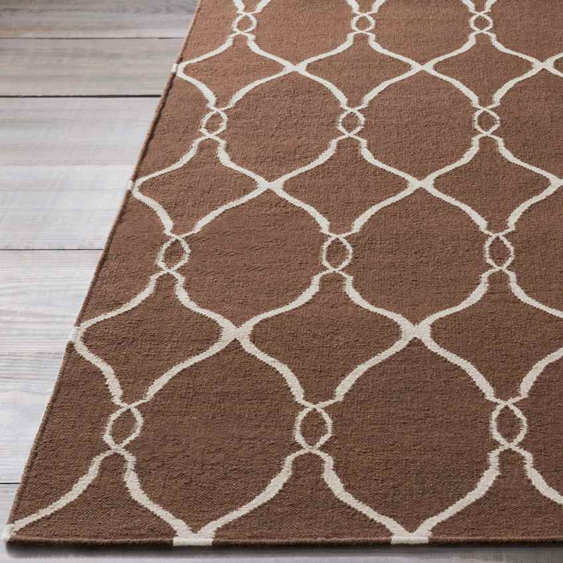 Hendon Modern Dark Brown Area Rug