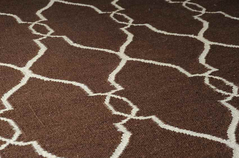 Hendon Modern Dark Brown Area Rug