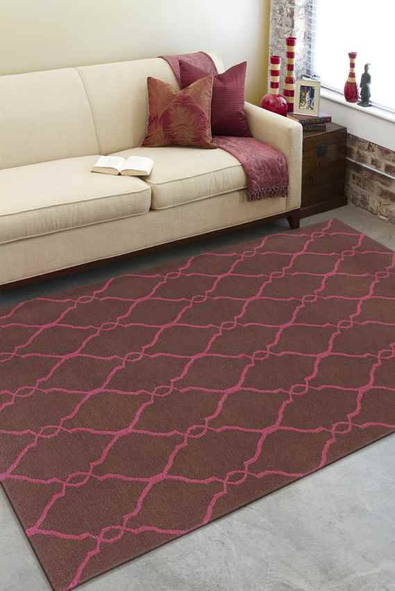 Hendon Modern Fuschia Area Rug