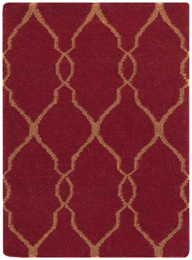 Hendon Modern Dark Red Area Rug