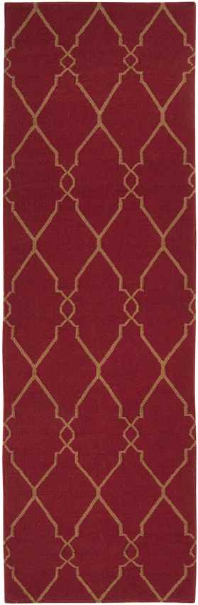 Hendon Modern Dark Red Area Rug