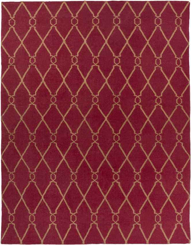 Hendon Modern Dark Red Area Rug