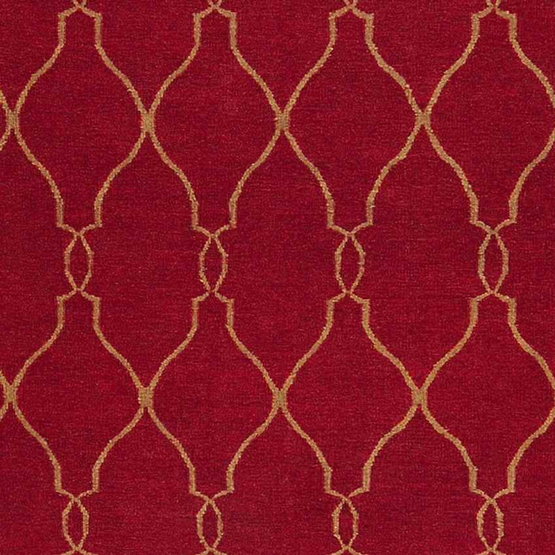 Hendon Modern Dark Red Area Rug