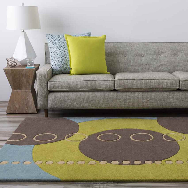 Wedde Modern Olive Area Rug