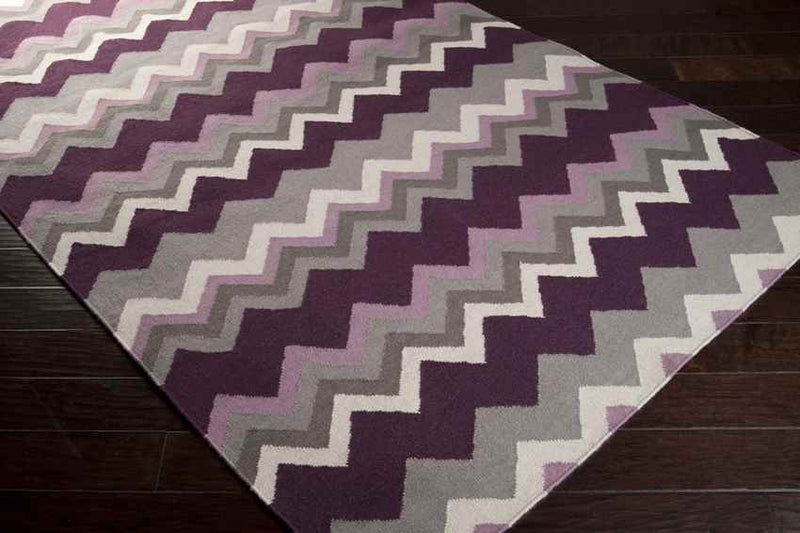 Weende Modern Dark Purple Area Rug