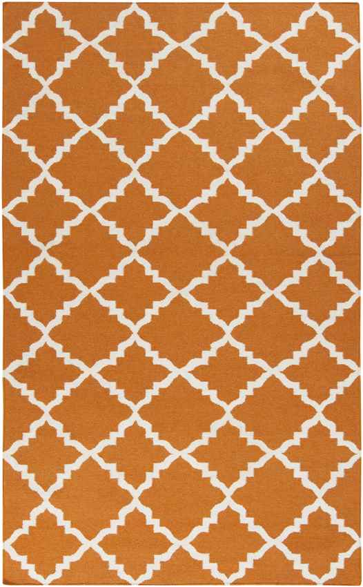 Selwerd Modern Burnt Orange Area Rug