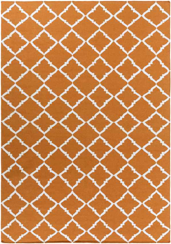 Selwerd Modern Burnt Orange Area Rug