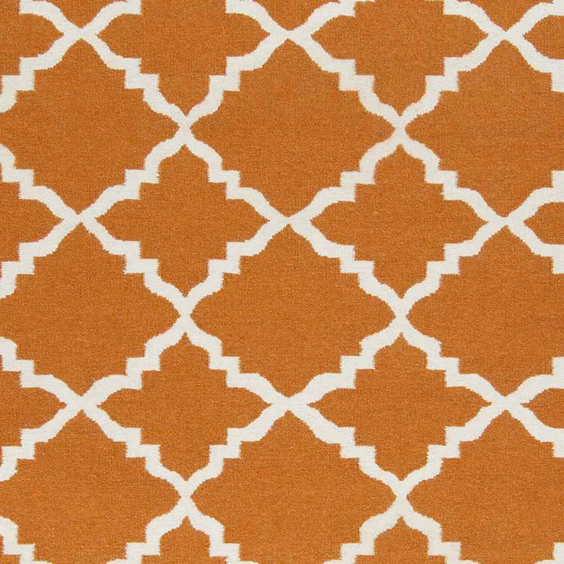 Selwerd Modern Burnt Orange Area Rug