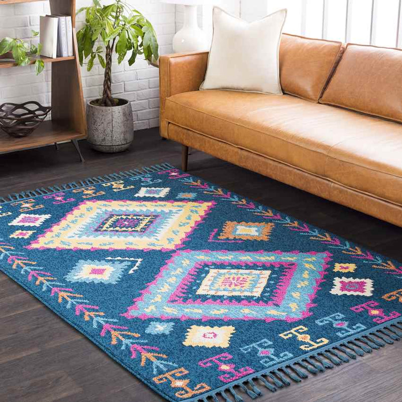 Termunten Global Navy Area Rug