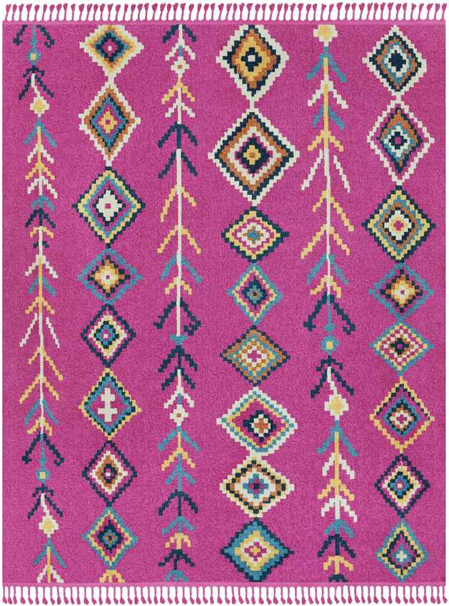 Bonar Global Bright Pink Area Rug