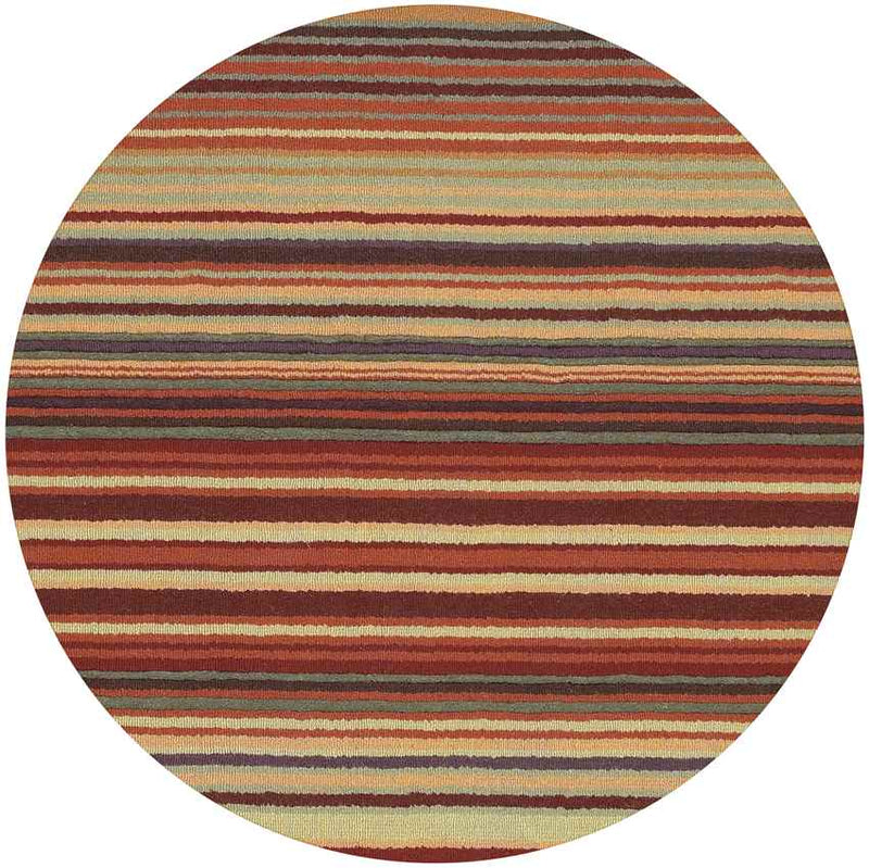 Oling Modern Burgundy Area Rug