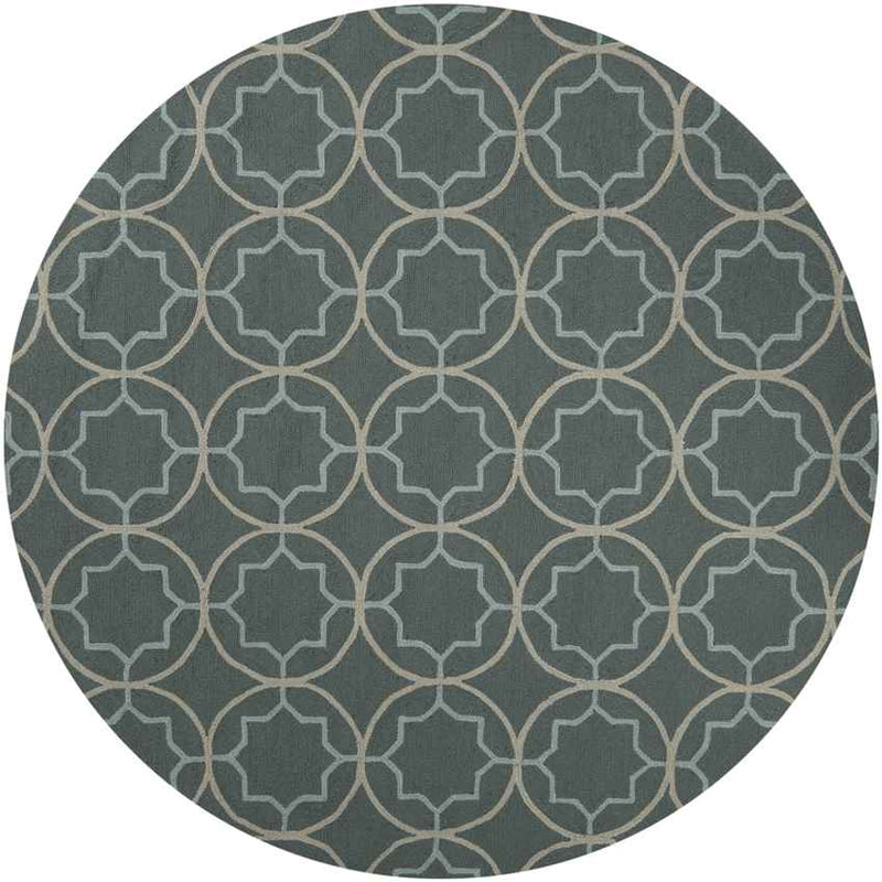 Oostwold Modern Teal Area Rug