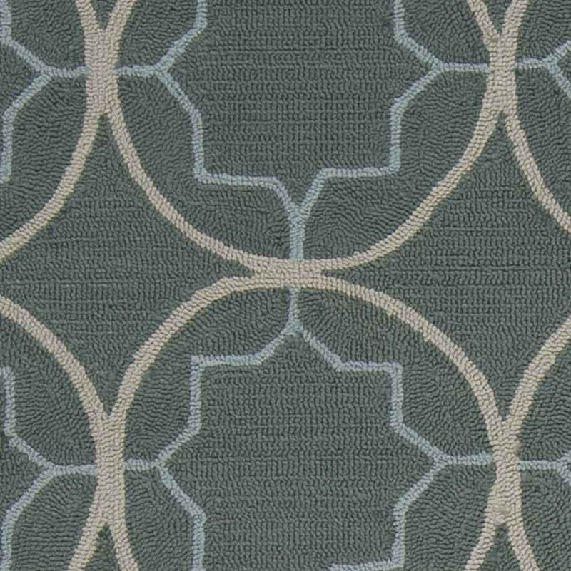 Oostwold Modern Teal Area Rug