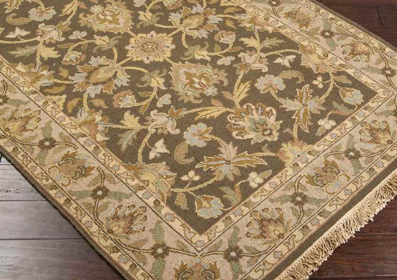 Niebert Traditional Tan Area Rug