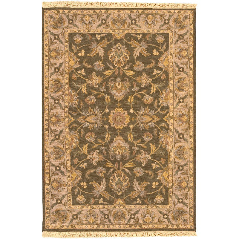 Niebert Traditional Tan Area Rug