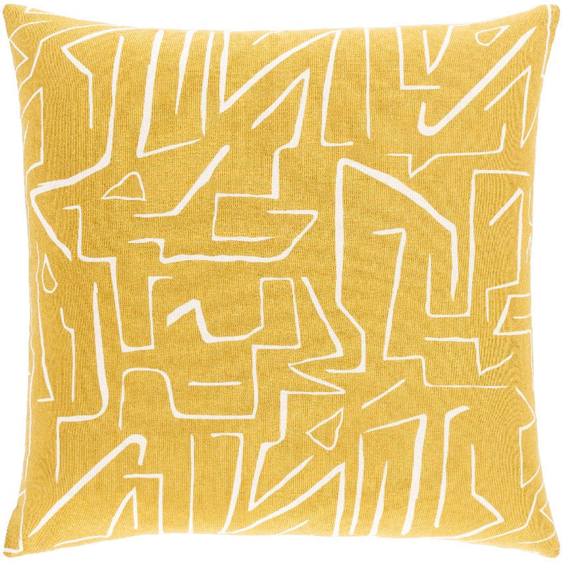 Anzegem Mustard Pillow Cover