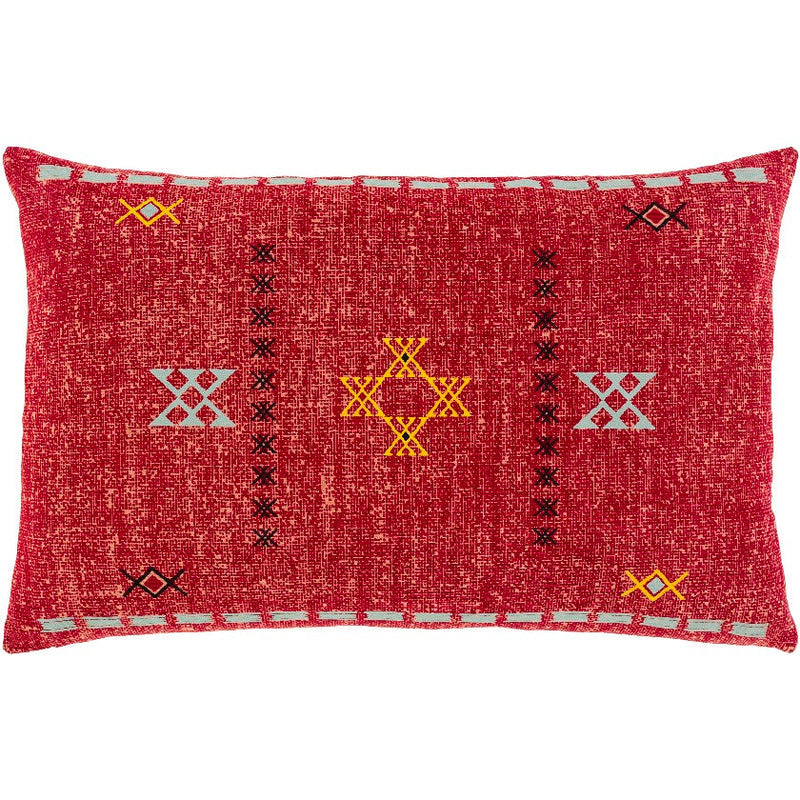 Herent Bright Red Pillow Cover