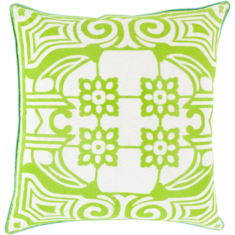 Zonnebeke Lime Pillow Cover