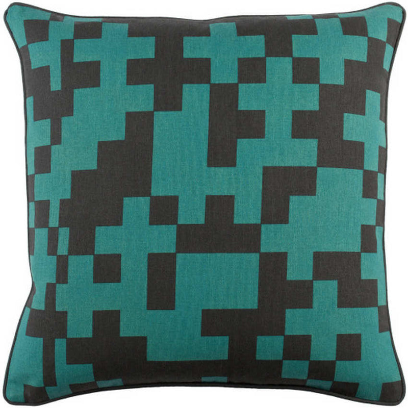 Elkerzee Teal Pillow Cover