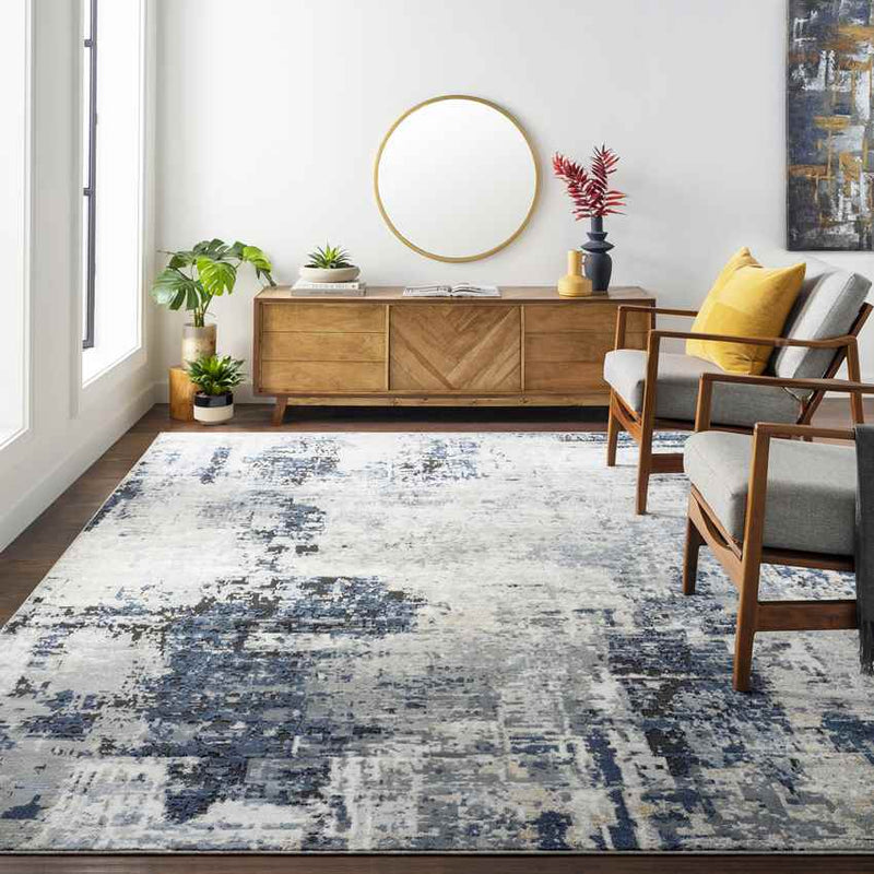 Vuren Modern Denim Area Rug