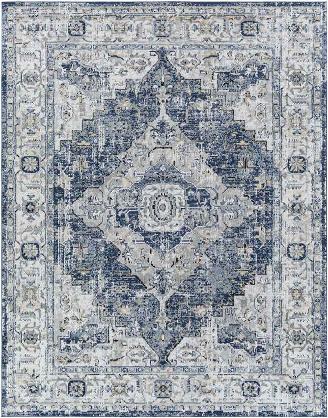 Tricht Traditional Charcoal Area Rug