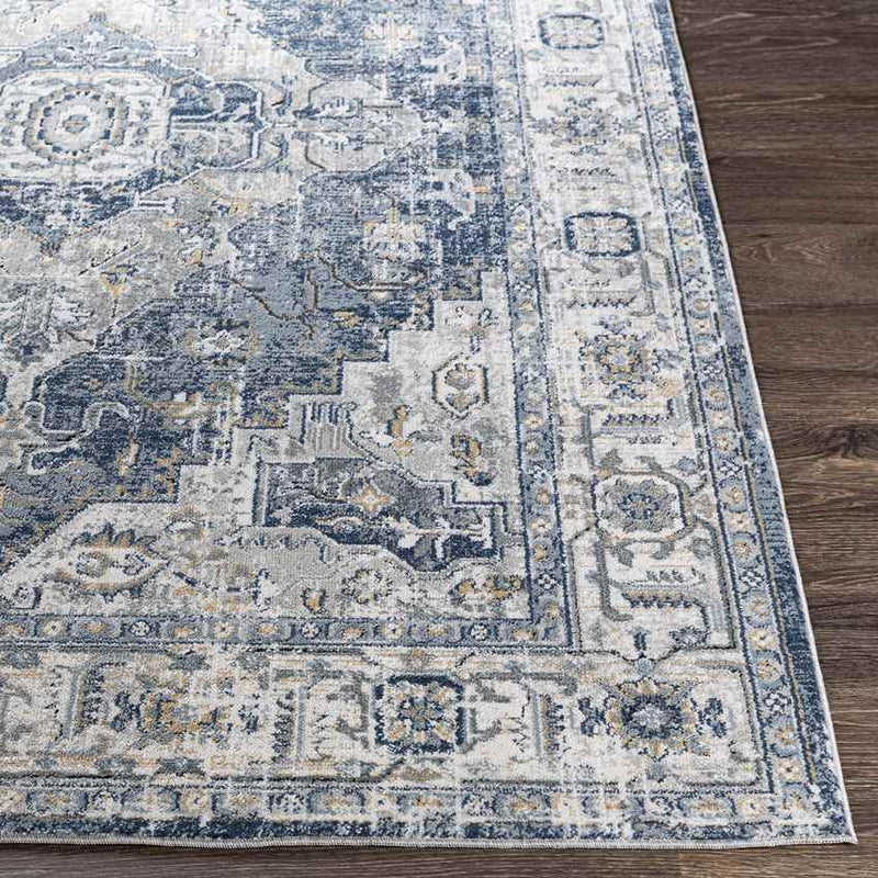 Tricht Traditional Charcoal Area Rug