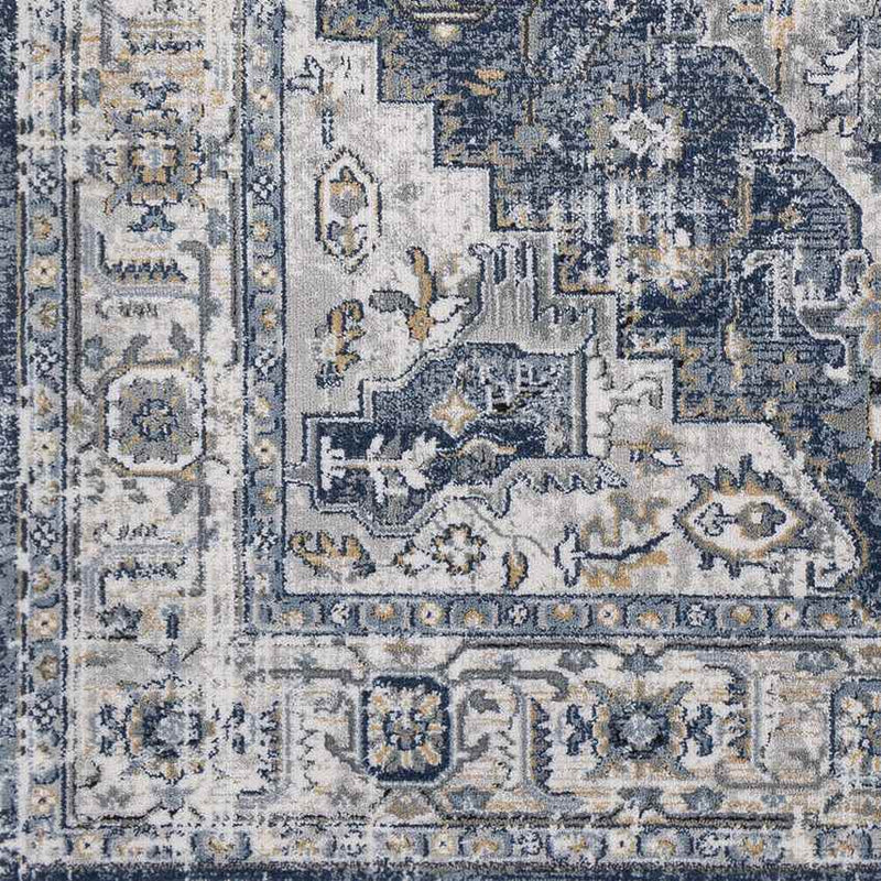 Tricht Traditional Charcoal Area Rug