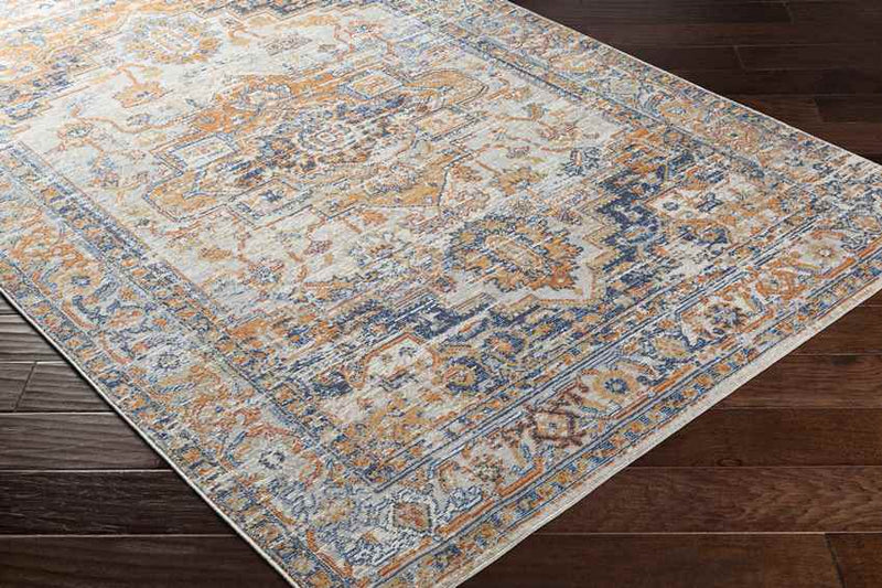 Westeneng Traditional Burnt Orange Area Rug