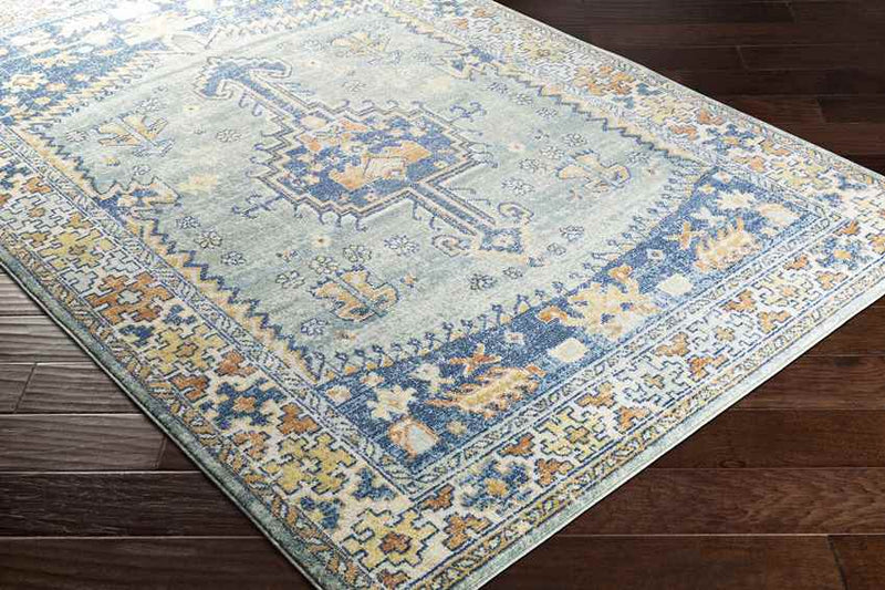 Balk Traditional Navy Area Rug