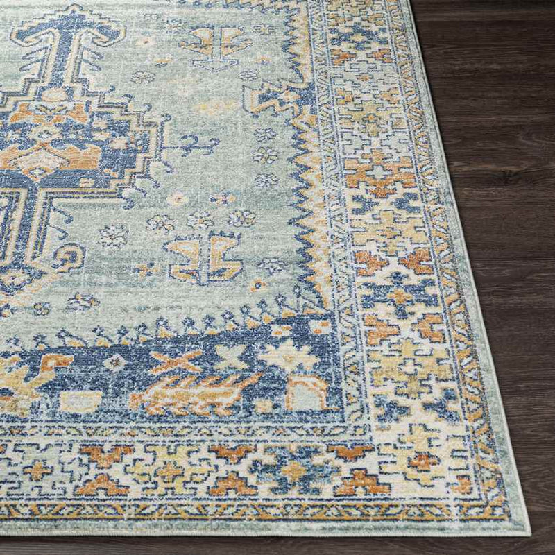 Balk Traditional Navy Area Rug