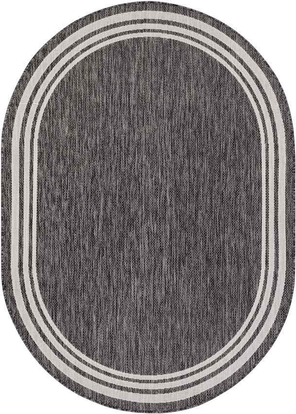 Wezep Traditional Dark Gray Area Rug