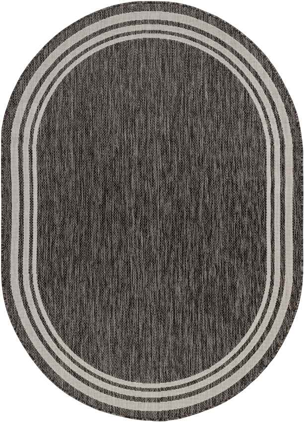 Wezep Traditional Dark Gray Area Rug