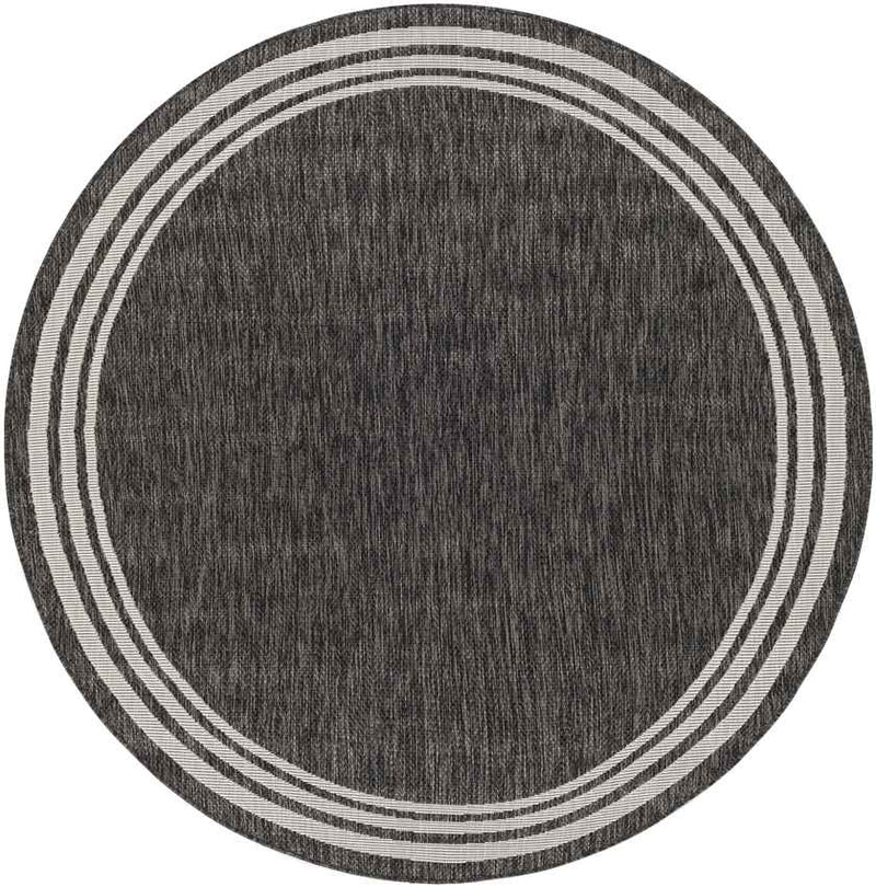 Wezep Traditional Dark Gray Area Rug