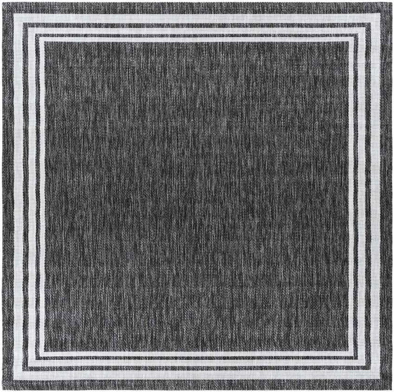 Wezep Traditional Dark Gray Area Rug