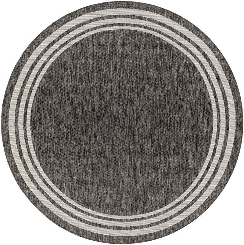 Wezep Traditional Dark Gray Area Rug