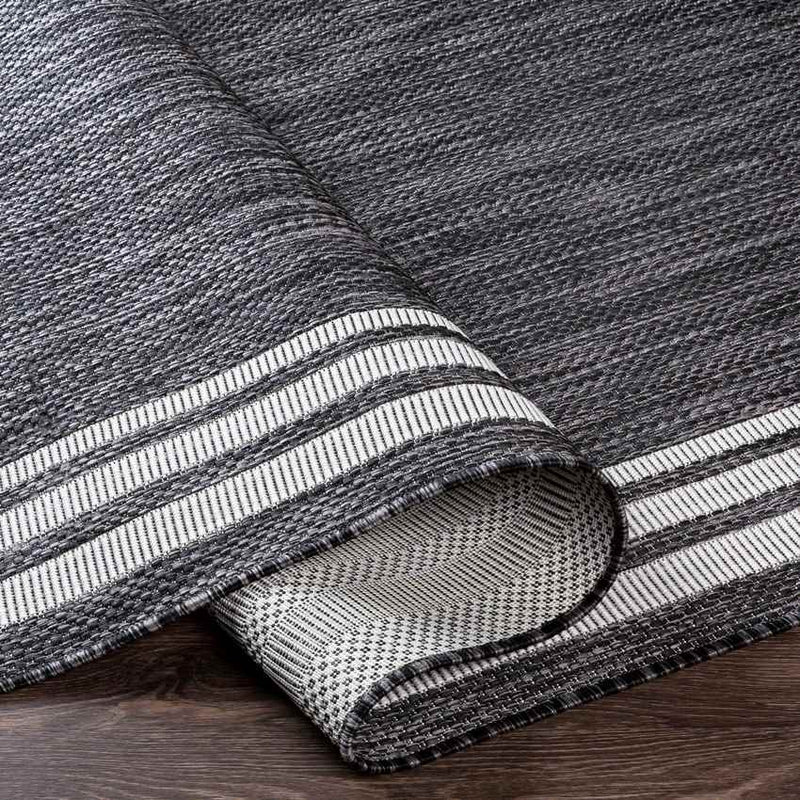 Wezep Traditional Dark Gray Area Rug