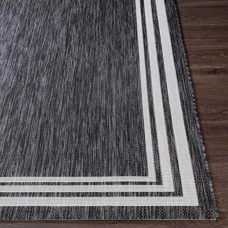 Wezep Traditional Dark Gray Area Rug