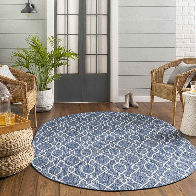 Valentijn Traditional Denim Area Rug