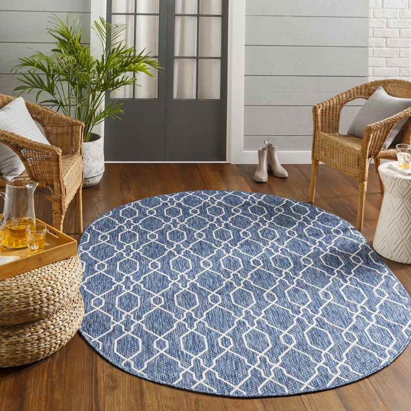 Valentijn Traditional Denim Area Rug