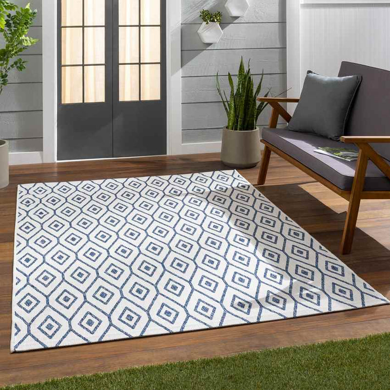 Varssel Traditional Denim Area Rug