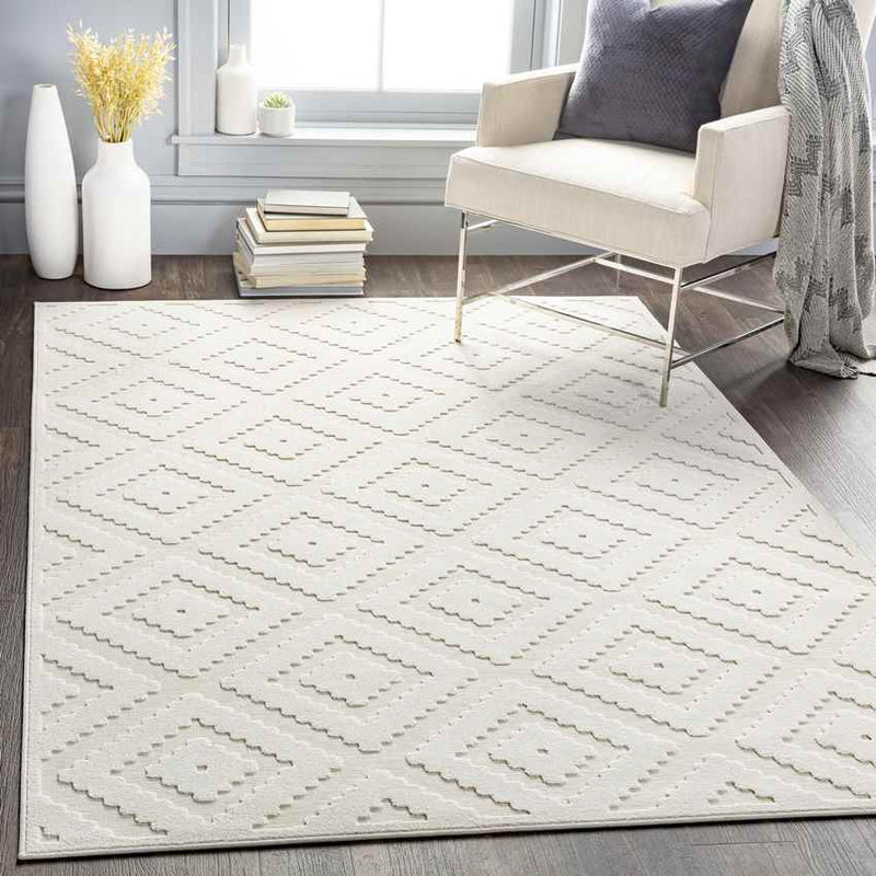 Spronk Traditional Cream Area Rug