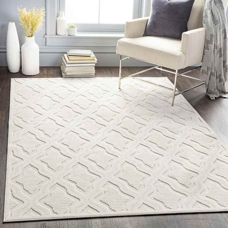 Staverden Traditional Cream Area Rug