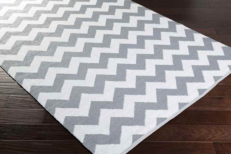 Tolkamer Modern Gray/White Area Rug